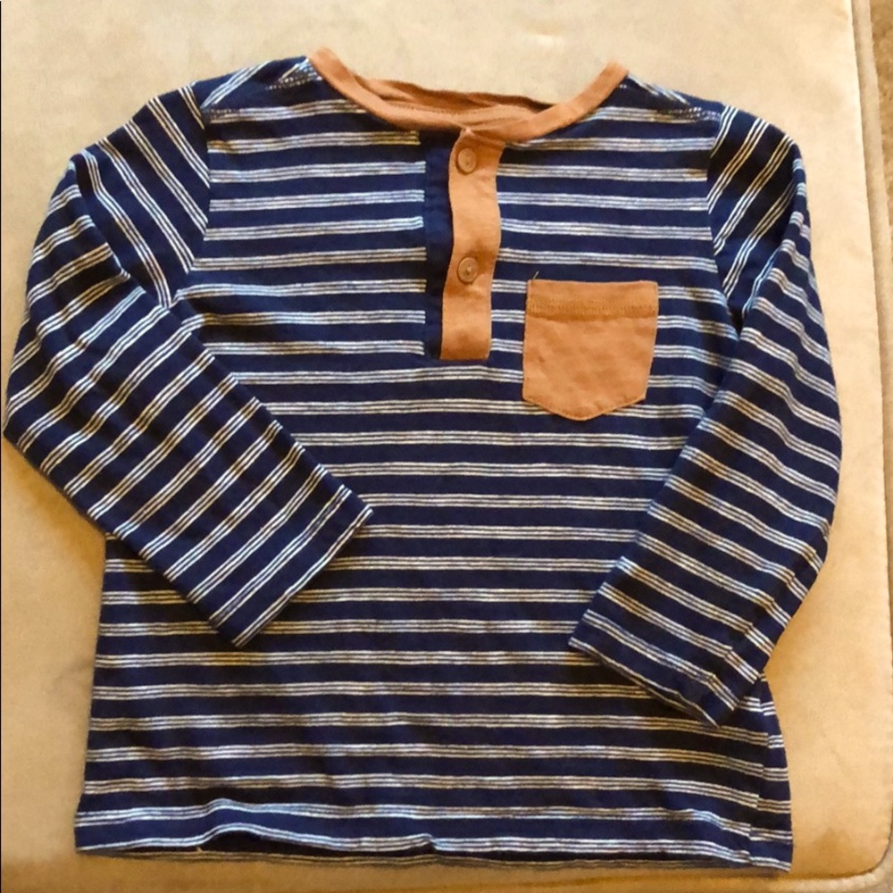 Striped Long Sleeve Henley